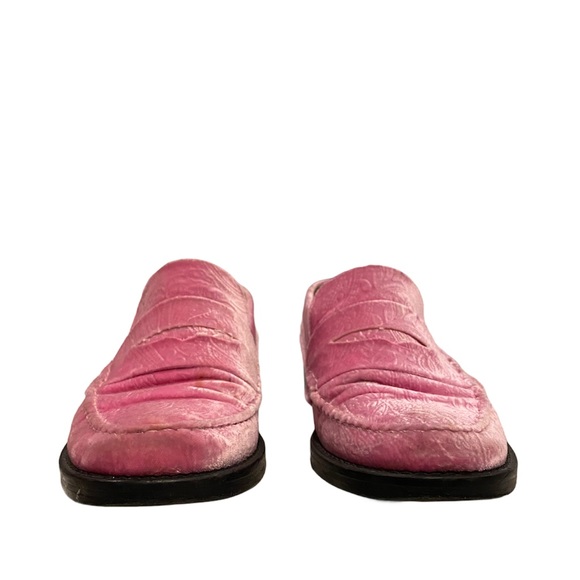 MR by Man Repeller Pink Suede Paisley Loafers 36 - Picture 8 of 11